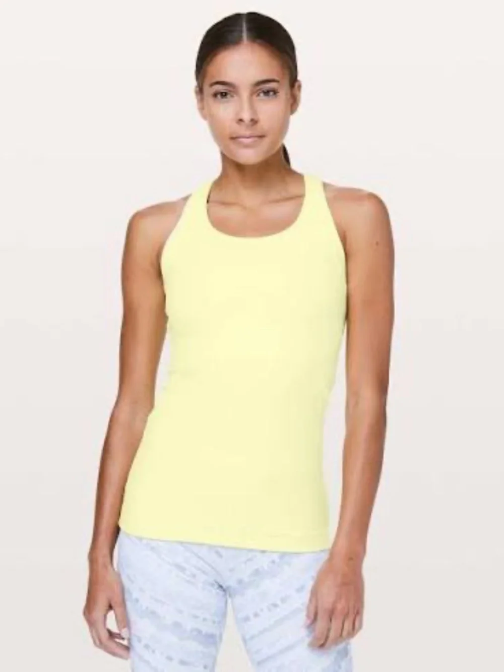 Lululemon Cool Racerback II Nulu Lemon Ice LMNI Size 4 NWT